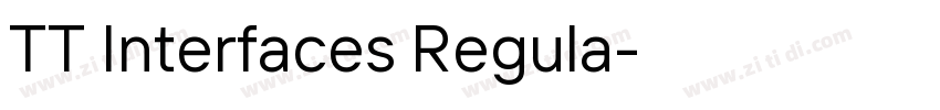 TT Interfaces Regula字体转换